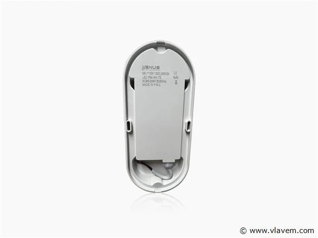 5 x ovaal led plafondlamp met sensor – 15w – 6500k koud wit – ip54 – bewegingssensor – waterdicht - afbeelding 4 van  4