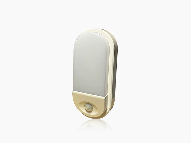 5 x ovaal led plafondlamp met sensor – 15w – 6500k koud wit – ip54 – bewegingssensor – waterdicht - afbeelding 2 van  4