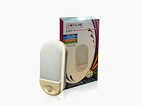 5 x ovaal led plafondlamp met sensor – 15w – 6500k koud wit – ip54 – bewegingssensor – waterdicht - afbeelding 3 van  4