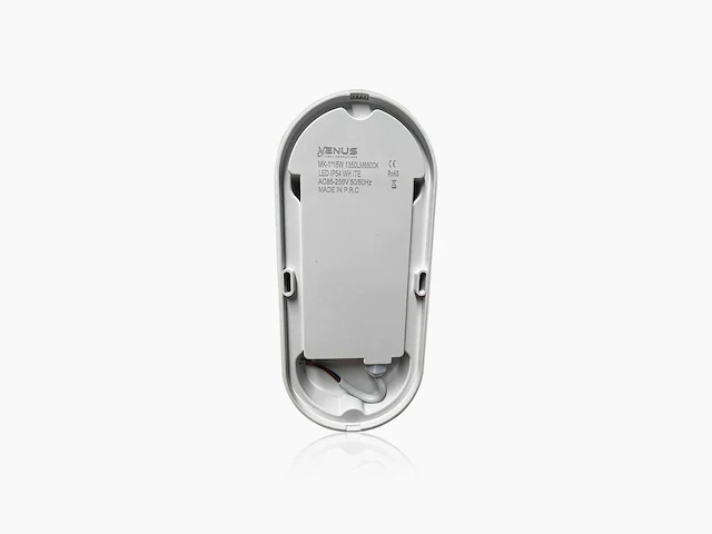 5 x ovaal led plafondlamp met sensor – 15w – 6500k koud wit – ip54 – bewegingssensor – waterdicht - afbeelding 4 van  4