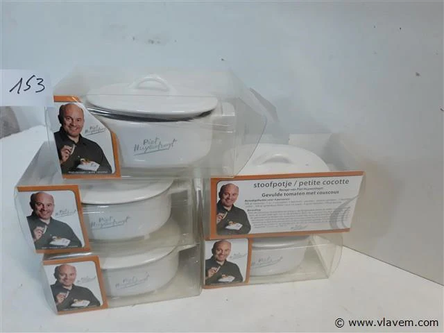 5 x piet huysentruyt stoofpotje 135 ml wit - afbeelding 1 van  2