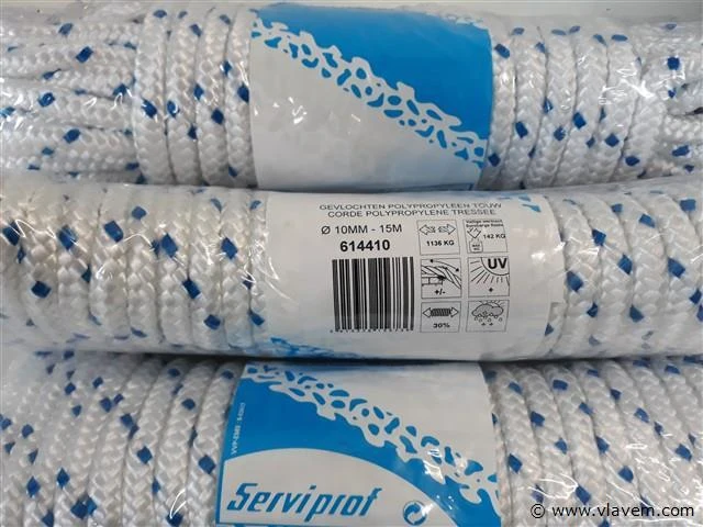 5 x polyprop touw 10 mm 15 m - afbeelding 2 van  2