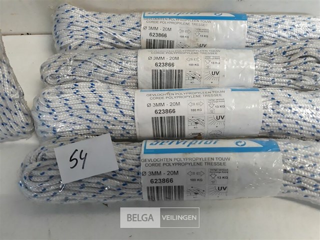 5 x polyprop touw 3 mm 20 m - afbeelding 3 van  3