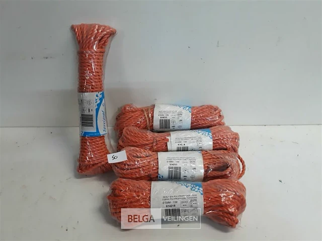 5 x polyprop touw 6 mm 15 m - afbeelding 1 van  3