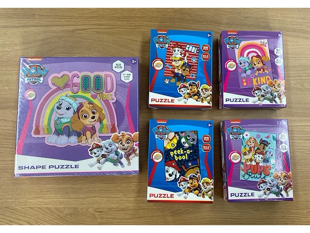5 x puzzel - paw patrol - afbeelding 1 van  2