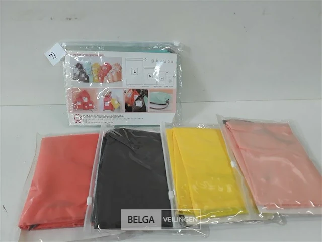 5 x reistasjes 4 delig mix kleuren - afbeelding 1 van  3