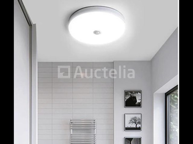 5 x ronde led plafondlamp met sensor – 20w – 6500k koud wit – ip54 – bewegingssensor – waterdicht - afbeelding 4 van  4