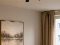 5 x ronde wandlamp gu10 – 4 draaibare – zwart – aluminium – ø200 mm – ip20 - afbeelding 1 van  5