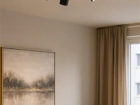 5 x ronde wandlamp gu10 – 4 draaibare – zwart – aluminium – ø200 mm – ip20 - afbeelding 1 van  5