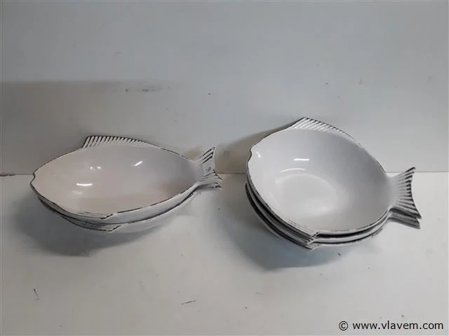5 x serveerschaal vis diep 2 assorti - afbeelding 1 van  2