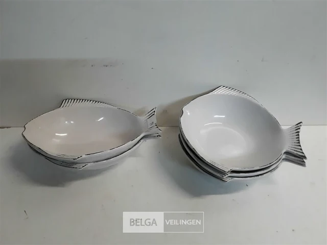 5 x serveerschaal vis diep 2 assorti - afbeelding 1 van  3