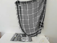 5 x sjaal zwart/wit mix - afbeelding 2 van  3