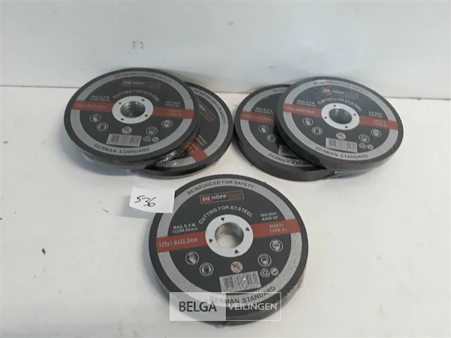 5 x snijschijven 10 stuks 125mm inox - afbeelding 1 van  3