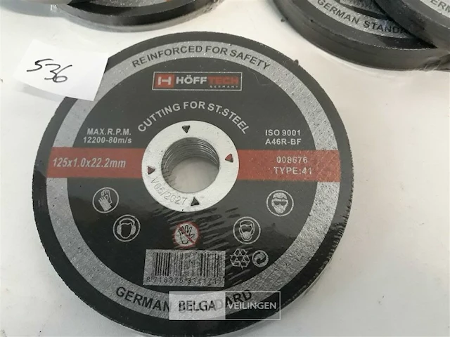 5 x snijschijven 10 stuks 125mm inox - afbeelding 3 van  3