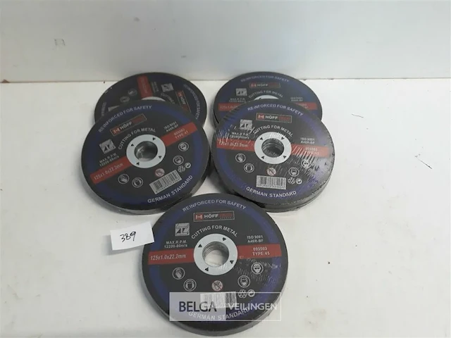 5 x snijschijven 10 stuks 125mm metaal - afbeelding 1 van  3