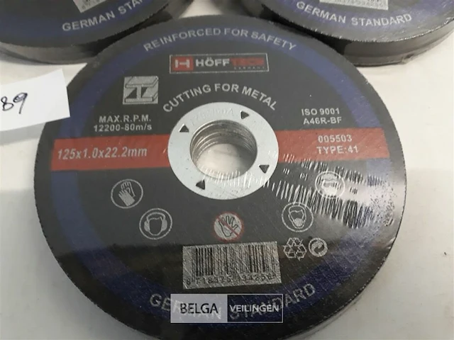 5 x snijschijven 10 stuks 125mm metaal - afbeelding 3 van  3