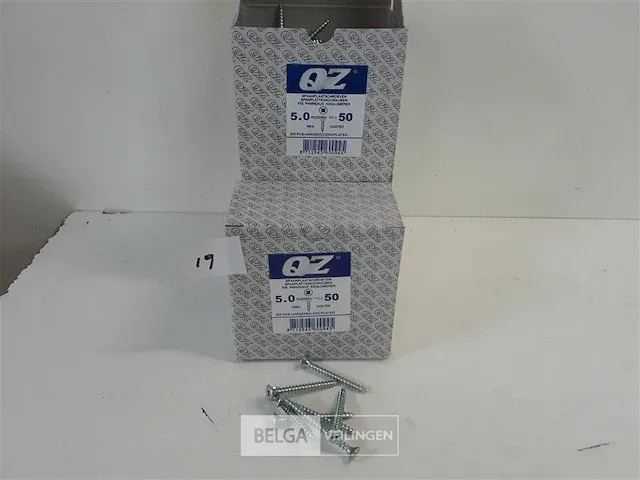 5 x spaanplaatvijzen wit verzinkt5 x 50 mm 200 stuks kruiskop pz - afbeelding 2 van  3