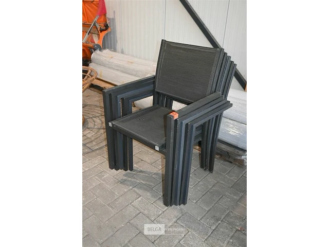 5 x stapelbare tuinstoel - afbeelding 1 van  5