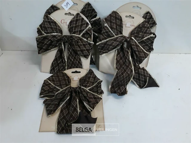 5 x strik bruin 20 cm - afbeelding 1 van  3