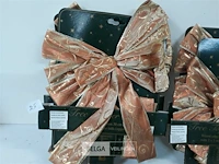 5 x strik roestkleur 30 cm met lint 1m - afbeelding 3 van  3