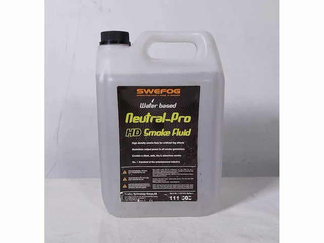 5 x swefog neutral-pro high density smoke fluid water based 5l - afbeelding 2 van  3