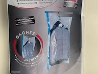 5 x vacuum zak met kapstok - l70 x h130 cm. - compatibel met ieder type stofzuiger - plaatsbesparend - afbeelding 1 van  4