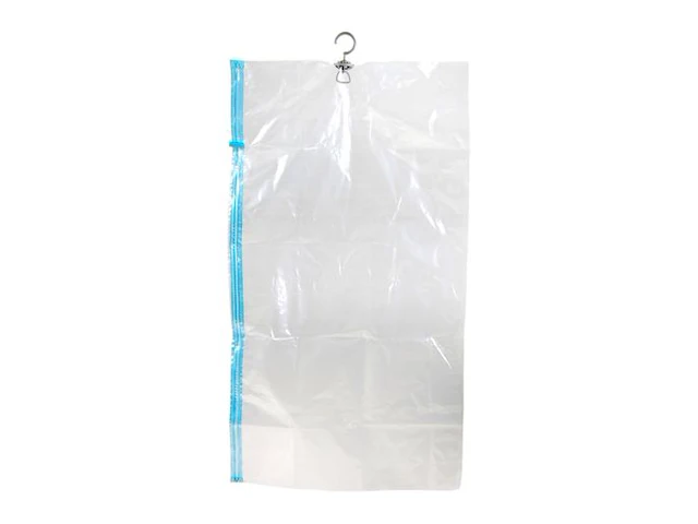5 x vacuum zak met kapstok - l70 x h130 cm. - compatibel met ieder type stofzuiger - plaatsbesparend - afbeelding 4 van  4