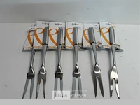 5 x vleesvork 33 cm 18/10 - afbeelding 2 van  3