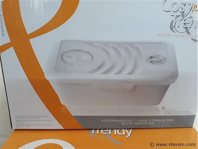 5 x voorraaddoos porselein met pvc deksel - afbeelding 2 van  2