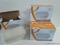 5 x voorraaddoos porselein met pvc deksel - afbeelding 1 van  2