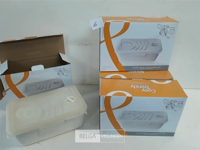 5 x voorraaddoos porselein met pvc deksel - afbeelding 1 van  3