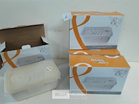 5 x voorraaddoos porselein met pvc deksel - afbeelding 2 van  3