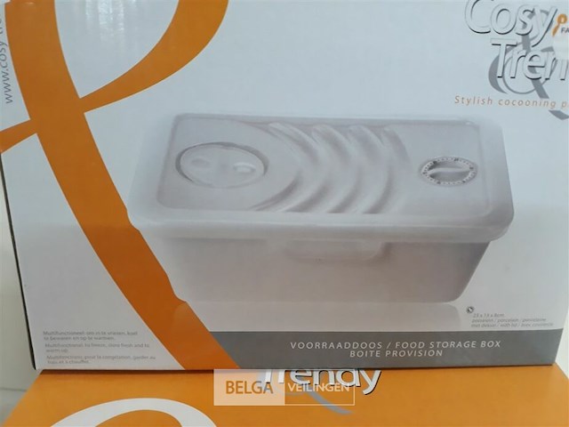 5 x voorraaddoos porselein met pvc deksel - afbeelding 3 van  3