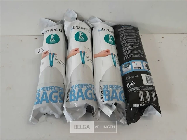 5 x vuilzakken brabantia 20 l 20 stuks - afbeelding 1 van  3