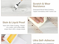 5 x zelfklevende pvc-vloerbedekking (18 stuks, 15 x 90 cm) - afbeelding 4 van  4