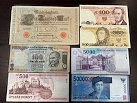 50 bankbiljetten diverse