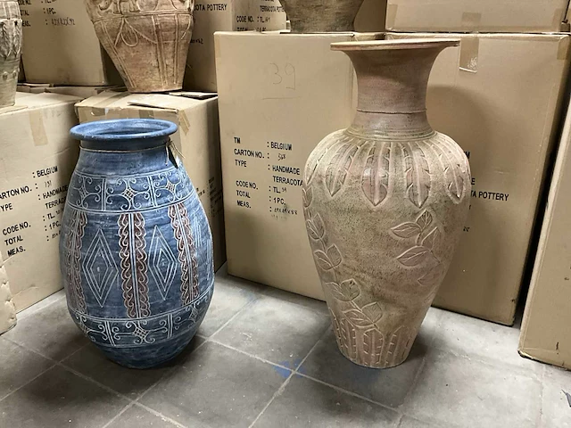 50 diverse terracotta bloempotten - afbeelding 2 van  4