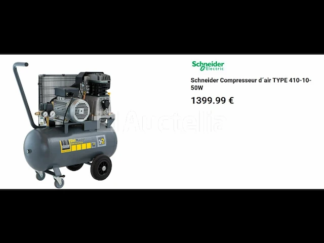 50 l schneinder uni master unm 410-10-50 d professionele compressor - afbeelding 1 van  1