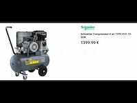 50 l schneinder uni master unm 410-10-50 d professionele compressor - afbeelding 1 van  1