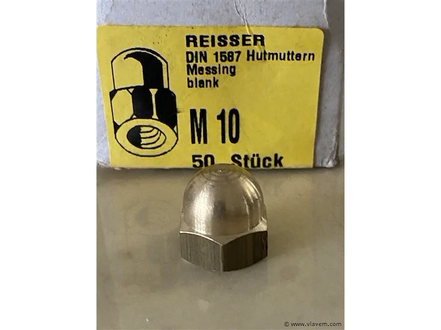 50 messing dopmoeren m10 - afbeelding 1 van  1