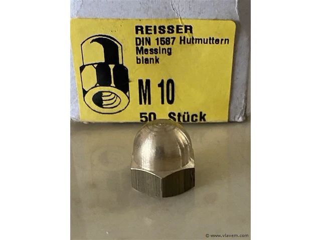 50 messing dopmoeren m10 - afbeelding 1 van  1