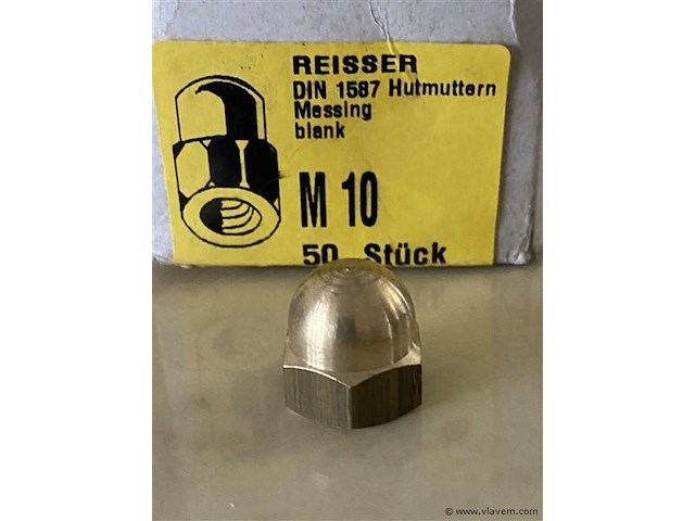 50 messing dopmoeren m10 - afbeelding 1 van  1