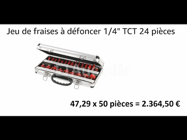 50 sets freesbits 1/4" tct 24 stuks - afbeelding 1 van  1