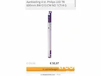 50 stuks philips t8 led tl buis g13 8w - afbeelding 2 van  8
