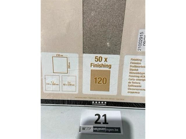 50 vellen schuurpapier k120 - afbeelding 3 van  3