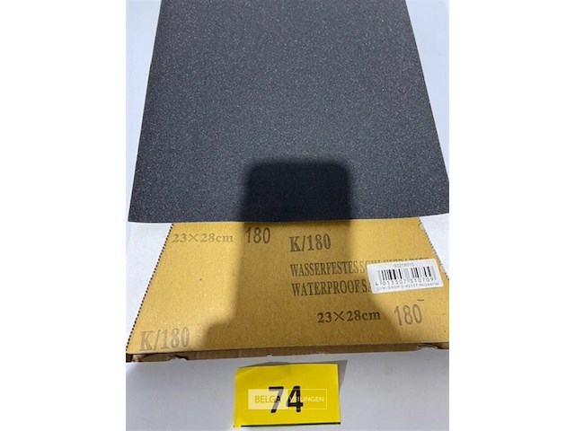 50 vellen schuurpapier k180 waterproof - afbeelding 3 van  3