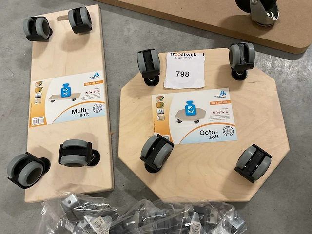 50 wielen en 3 verhuis planken - afbeelding 3 van  6