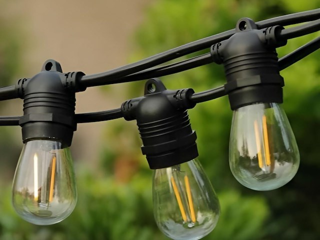 50 x 2w 2700k e27 st45 filament shockproof led bulb - afbeelding 3 van  9