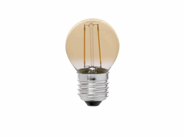 50 x 2w e27 g45 amber glas filament led bulb 2000k - afbeelding 3 van  3