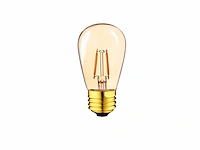 50 x 2w e27 st45 amber filament led bulb 2000k - afbeelding 2 van  5